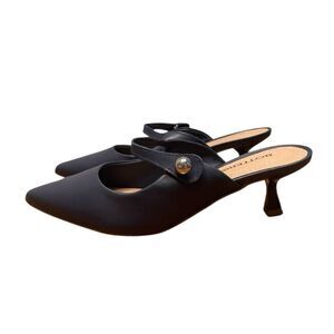 Bottero Botlivia Legacy Pointed Toe Kitten Heel Navy Blue 7